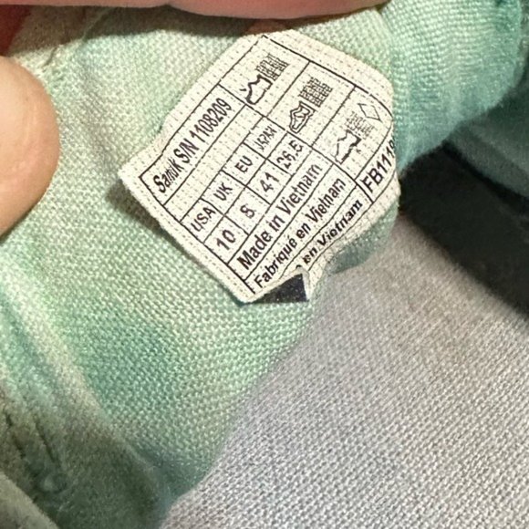 Sanuk Cool Slip On Ombré Tie Dye Blue Purple Green Surfer Boho Canvas Shoes 10 - Picture 11 of 11